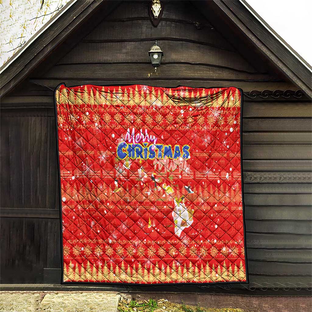 Merry Christmas Hawaii Quilt Xmas Travel Map - Polynesian Pride