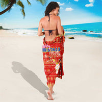 Merry Christmas Hawaii Sarong Xmas Travel Map - Polynesian Pride
