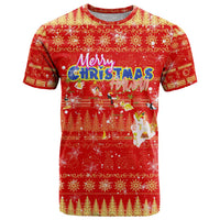 Merry Christmas Hawaii T Shirt Xmas Travel Map - Polynesian Pride