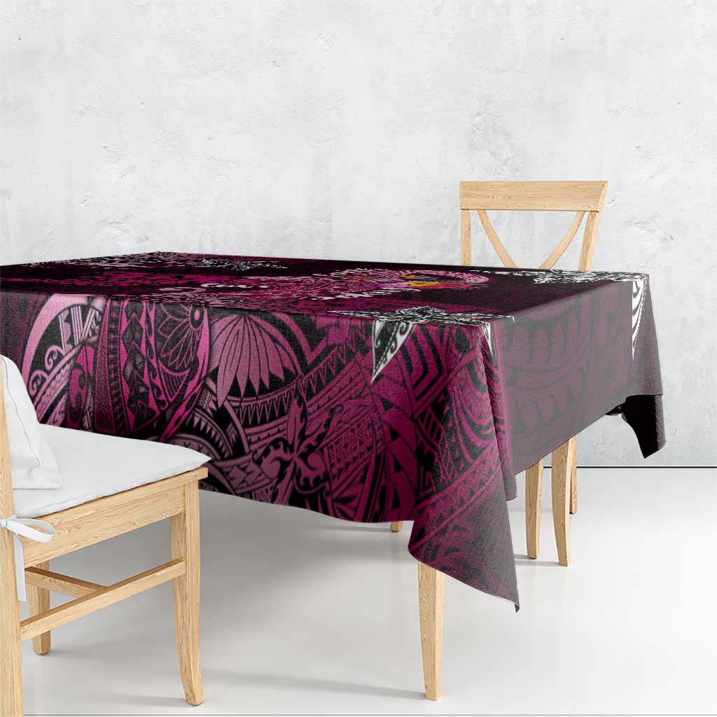 Breast Cancer Mermaid Polynesia Tablecloth Faith Hope Love