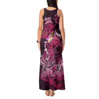 Breast Cancer Mermaid Polynesia Tank Maxi Dress Faith Hope Love
