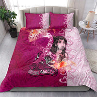Breast Cancer New Zealand Bedding Set Maori Aotearoa Girl Pink Out