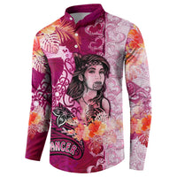 Breast Cancer New Zealand Button Sweatshirt Maori Aotearoa Girl Pink Out DT02 - Polynesian Pride