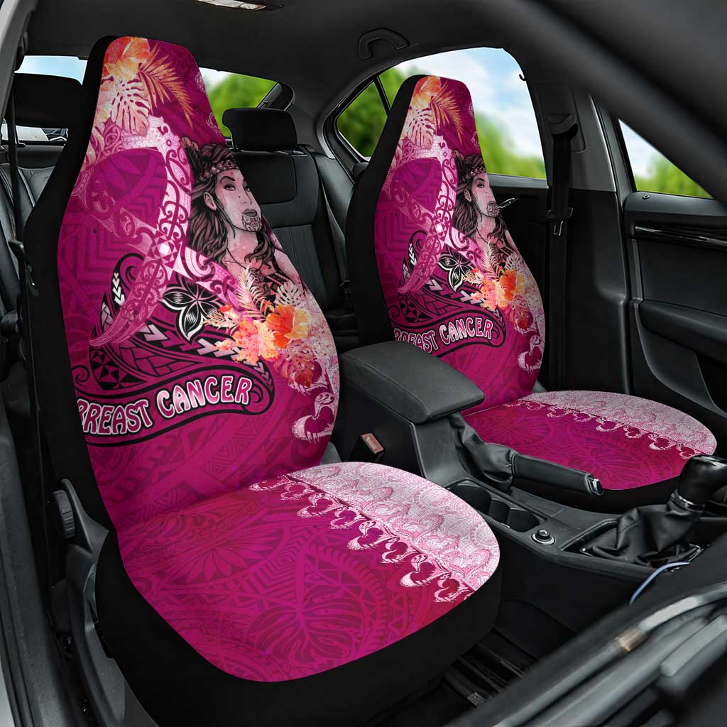 Breast Cancer New Zealand Car Seat Cover Maori Aotearoa Girl Pink Out