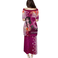 Breast Cancer New Zealand Puletasi Maori Aotearoa Girl Pink Out