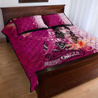 Breast Cancer New Zealand Quilt Bed Set Maori Aotearoa Girl Pink Out
