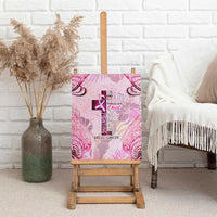 Breast Cancer Polynesian Canvas Wall Art I Can Do All Things Through Christ