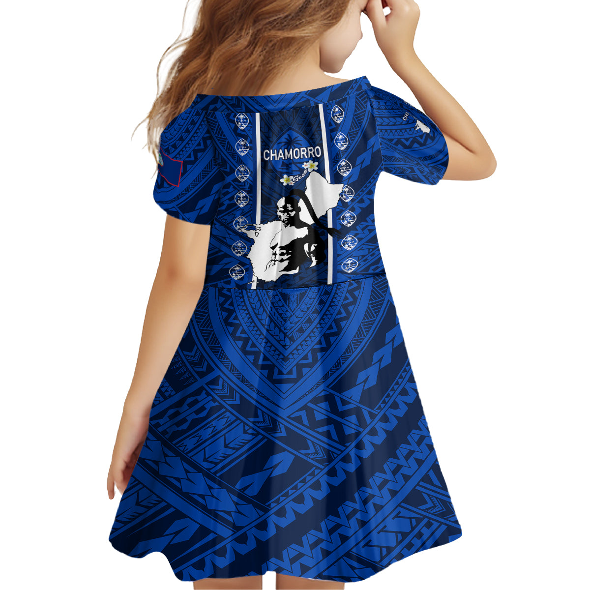 guam-chamorro-warrior-family-matching-long-sleeve-bodycon-dress-and-hawaiian-shirt-traditional-tribal-patterns