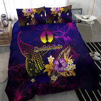 New Caledonia Bedding Set Whale Hibiscus Polynesian