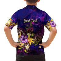 New Caledonia Family Matching Summer Maxi Dress and Hawaiian Shirt Whale Hibiscus Polynesian