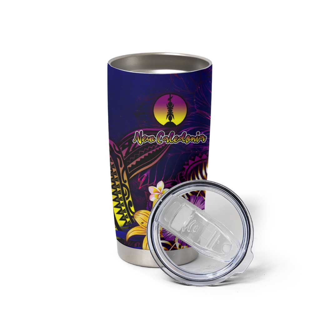 New Caledonia Tumbler Cup Whale Hibiscus Polynesian