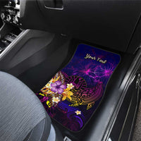 Tahiti French Polynesia Car Mats Whale Hibiscus Polynesian