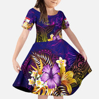 Tahiti French Polynesia Family Matching Summer Maxi Dress and Hawaiian Shirt Whale Hibiscus Polynesian