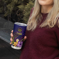 Tahiti French Polynesia Tumbler Cup Whale Hibiscus Polynesian