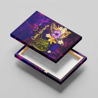 Cook Islands Canvas Wall Art Whale Hibiscus Polynesian