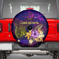 Cook Islands Spare Tire Cover Whale Hibiscus Polynesian