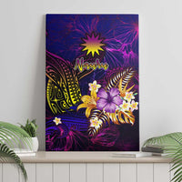 Nauru Canvas Wall Art Whale Hibiscus Polynesian