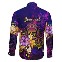 Nauru Family Matching Off Shoulder Maxi Dress and Hawaiian Shirt Whale Hibiscus Polynesian