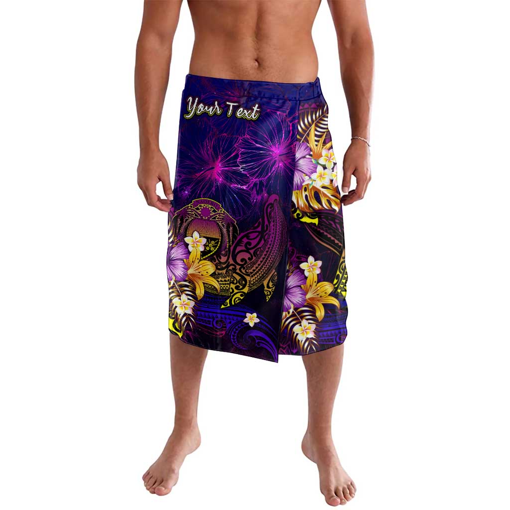 Nauru Lavalava Whale Hibiscus Polynesian