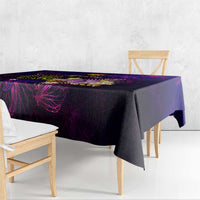 Nauru Tablecloth Whale Hibiscus Polynesian