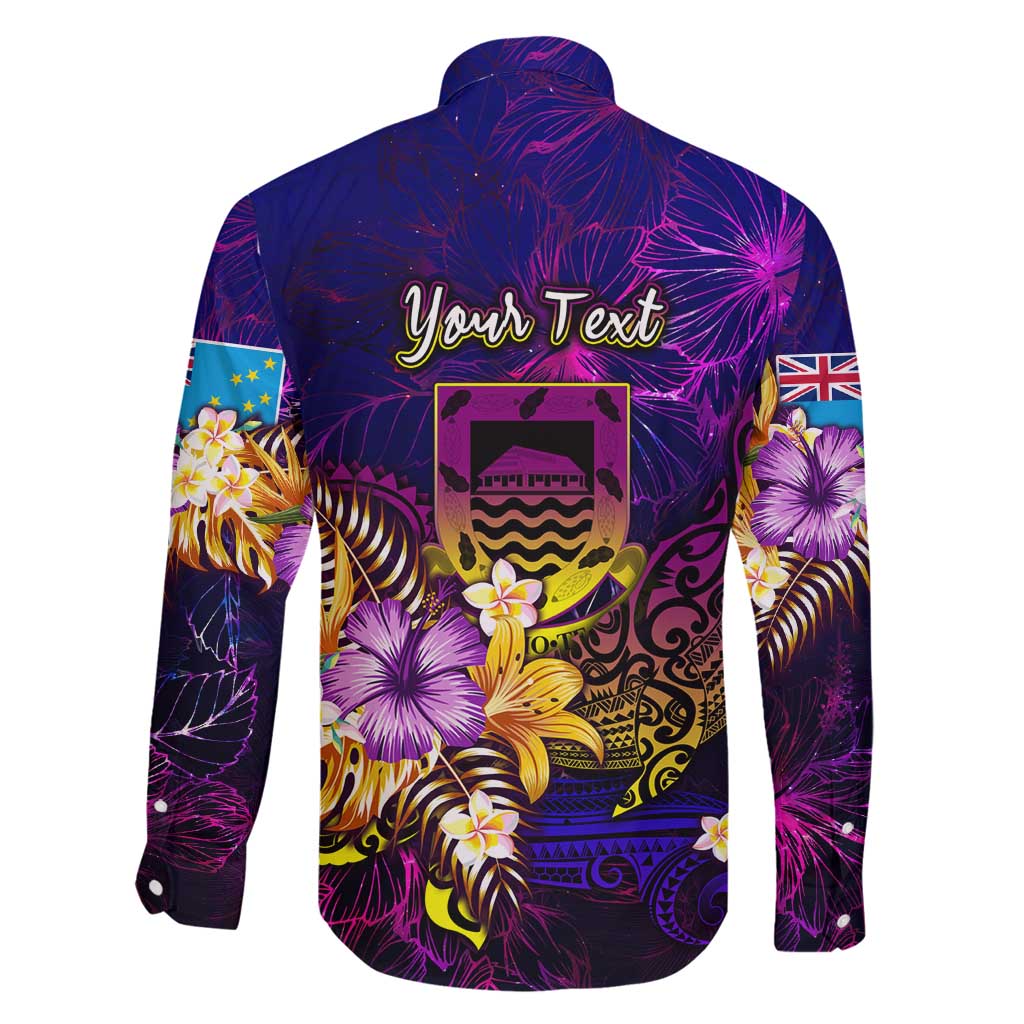 Tuvalu Family Matching Off Shoulder Maxi Dress and Hawaiian Shirt Whale Hibiscus Polynesian