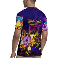 Tuvalu Rugby Jersey Whale Hibiscus Polynesian