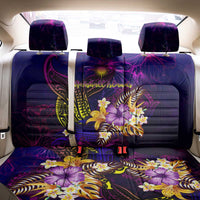 Marshall Islands Back Car Seat Cover Whale Hibiscus Polynesian