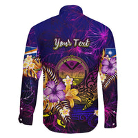 Marshall Islands Family Matching Long Sleeve Bodycon Dress and Hawaiian Shirt Whale Hibiscus Polynesian