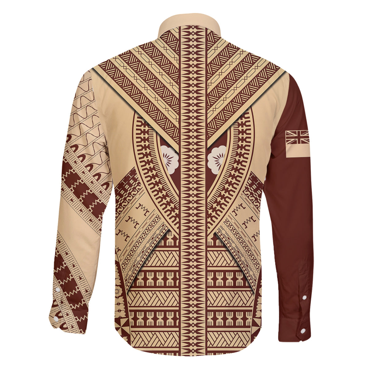 Fiji Bula Family Matching Puletasi Dress and Hawaiian Shirt Tapa Pattern Design DT02 - Polynesian Pride