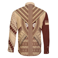 Fiji Bula Family Matching Puletasi Dress and Hawaiian Shirt Tapa Pattern Design DT02 - Polynesian Pride