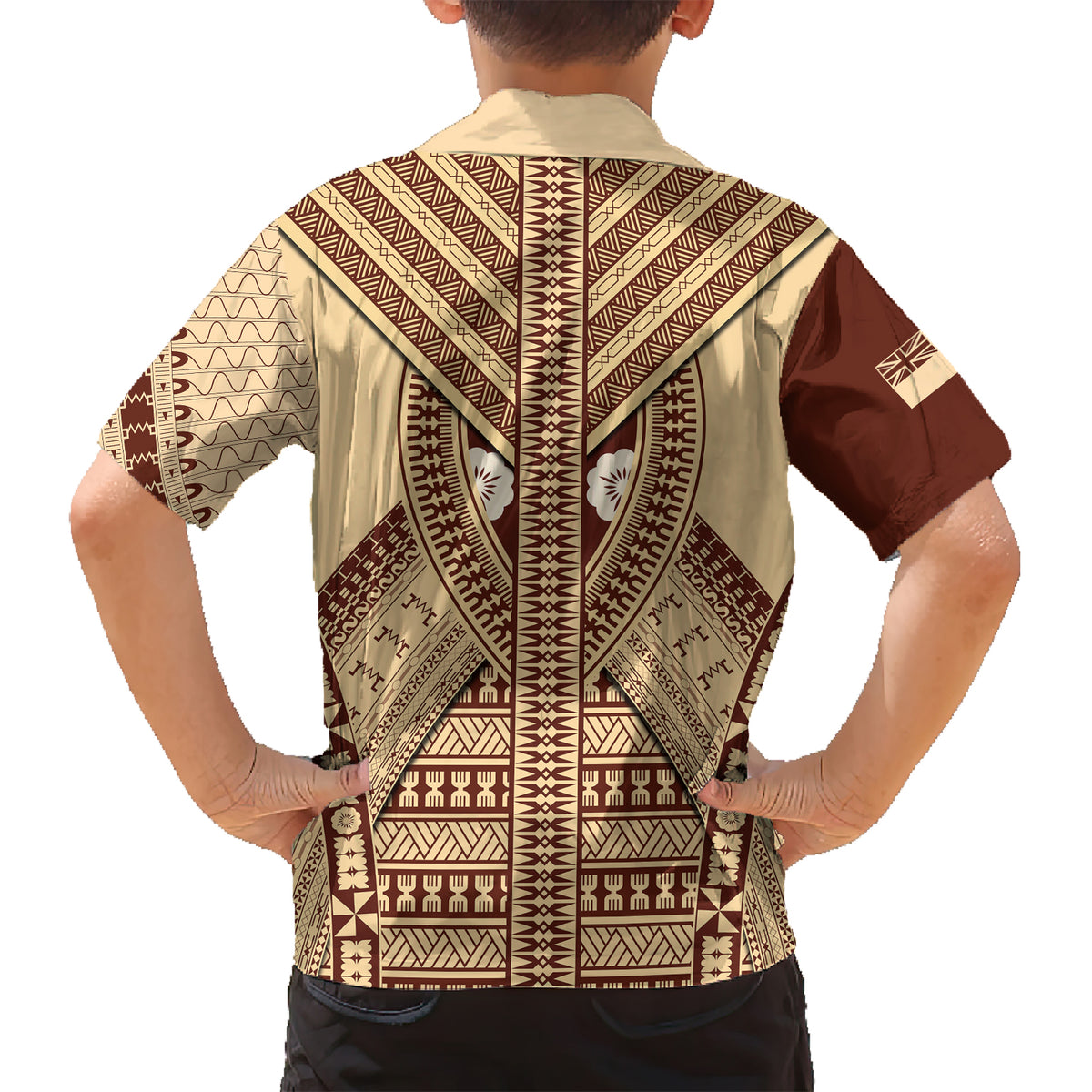 Fiji Bula Hawaiian Shirt Tapa Pattern Design DT02 - Polynesian Pride