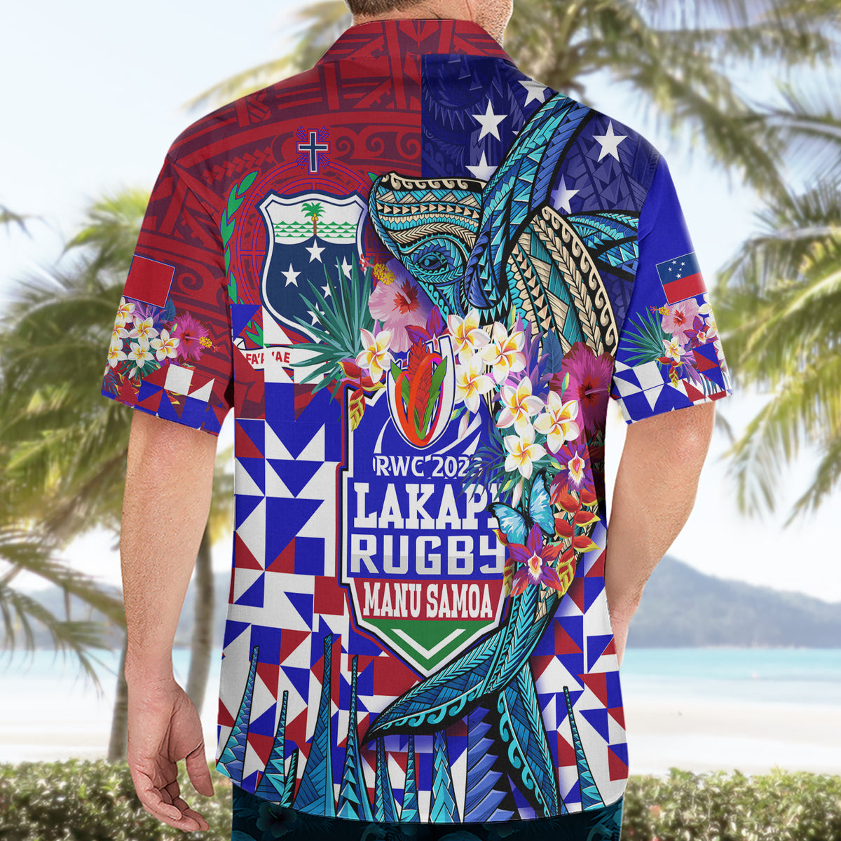 manu-samoa-rugby-2023-hawaiian-shirt-humpback-whale-hexagon-tribal-tropical-style