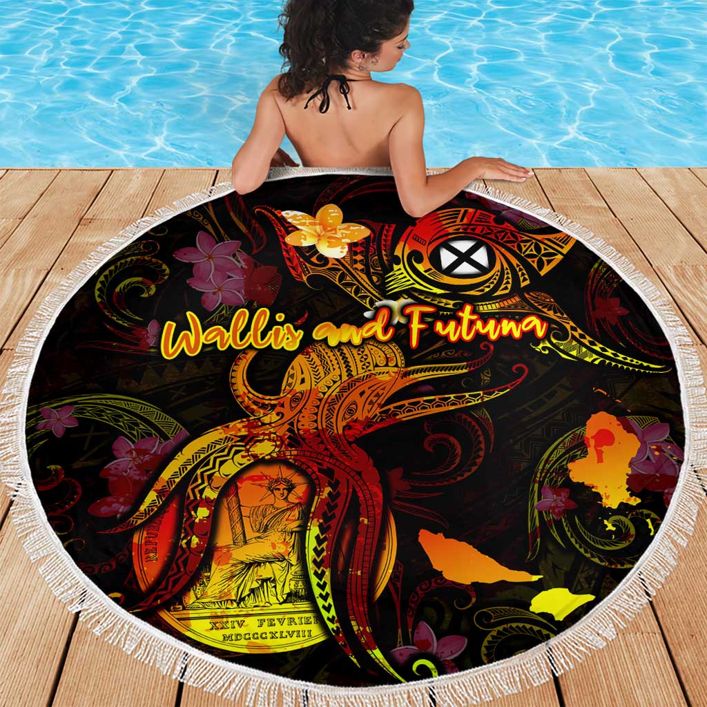Wallis and Futuna Beach Blanket Octopus Plumeria Polynesian Tattoo