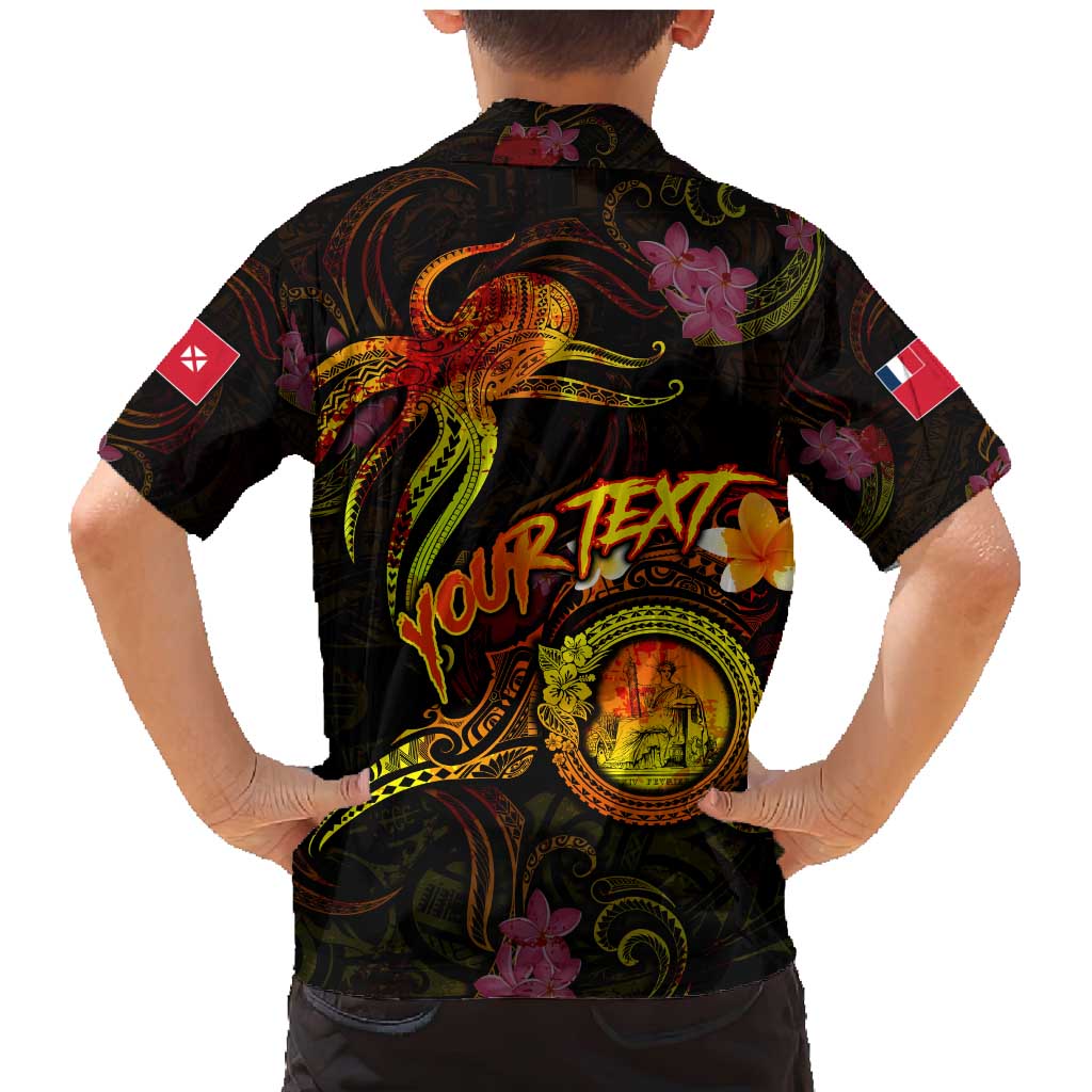 Wallis and Futuna Family Matching Mermaid Dress and Hawaiian Shirt Octopus Plumeria Polynesian Tattoo