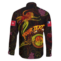 Wallis and Futuna Family Matching Off Shoulder Short Dress and Hawaiian Shirt Octopus Plumeria Polynesian Tattoo