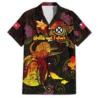 Wallis and Futuna Family Matching Tank Maxi Dress and Hawaiian Shirt Octopus Plumeria Polynesian Tattoo