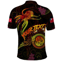 Wallis and Futuna Polo Shirt Octopus Plumeria Polynesian Tattoo