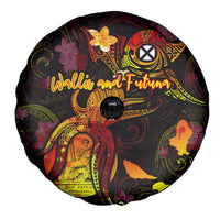 Wallis and Futuna Spare Tire Cover Octopus Plumeria Polynesian Tattoo