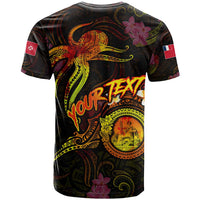 Wallis and Futuna T Shirt Octopus Plumeria Polynesian Tattoo