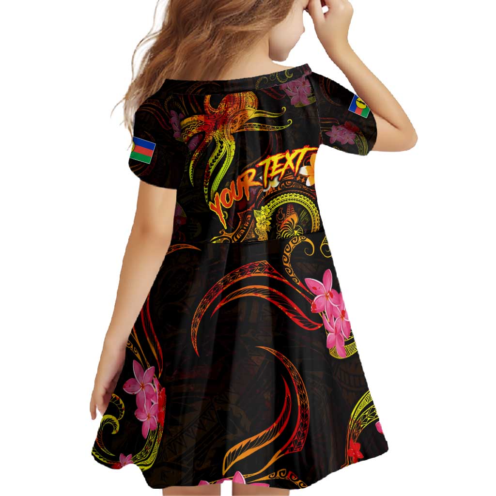 New Caledonia Family Matching Long Sleeve Bodycon Dress and Hawaiian Shirt Octopus Plumeria Polynesian Tattoo
