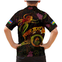 New Caledonia Family Matching Mermaid Dress and Hawaiian Shirt Octopus Plumeria Polynesian Tattoo