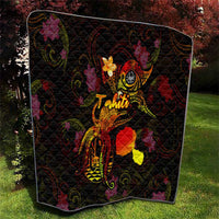 Tahiti French Polynesia Quilt Octopus Plumeria Polynesian Tattoo