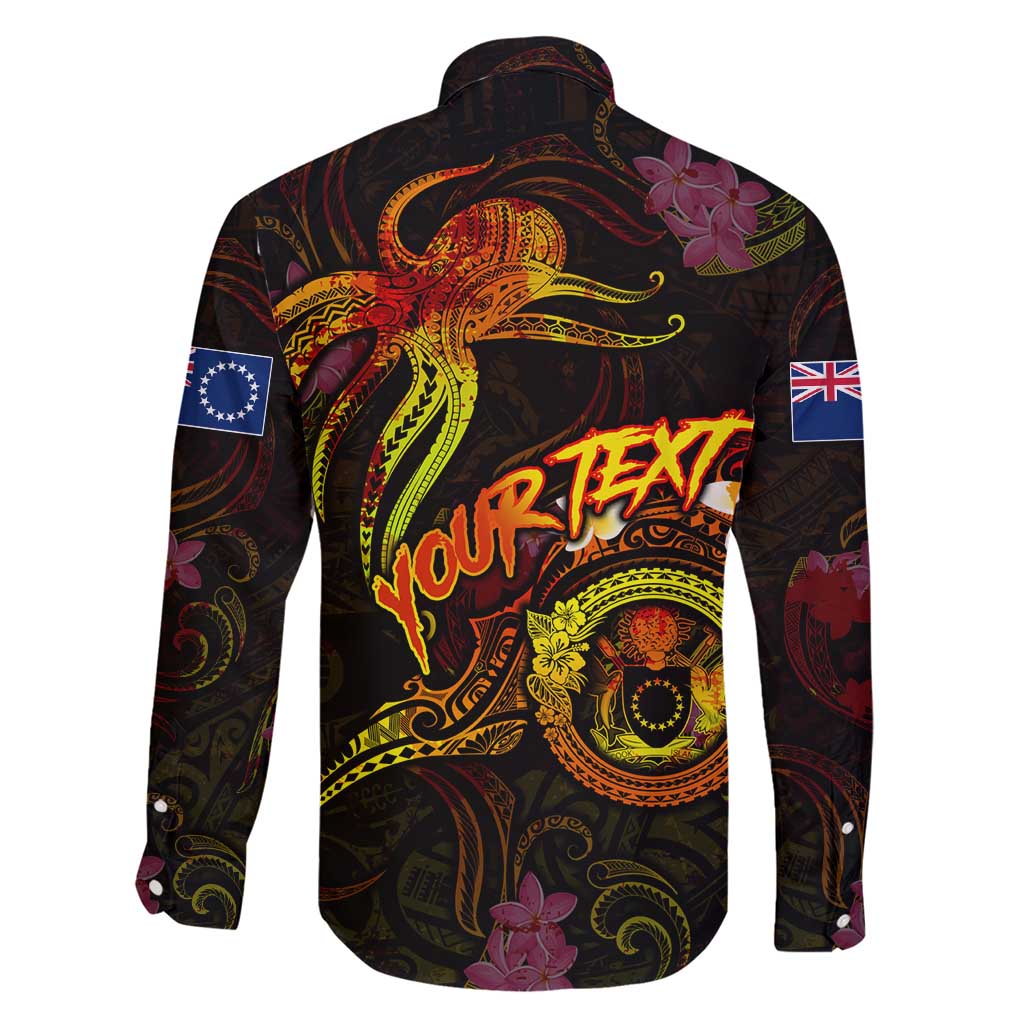 Cook Islands Family Matching Short Sleeve Bodycon Dress and Hawaiian Shirt Octopus Plumeria Polynesian Tattoo