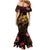 Cook Islands Mermaid Dress Octopus Plumeria Polynesian Tattoo