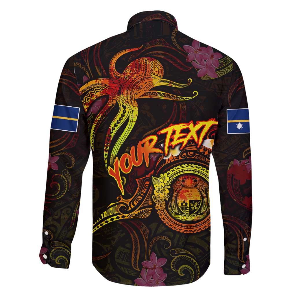 Nauru Family Matching Mermaid Dress and Hawaiian Shirt Octopus Plumeria Polynesian Tattoo