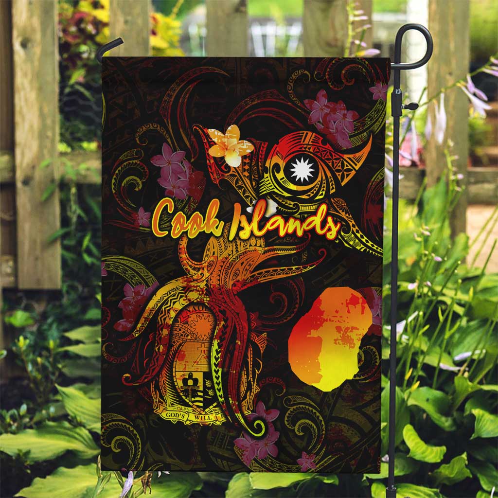 Nauru Garden Flag Octopus Plumeria Polynesian Tattoo