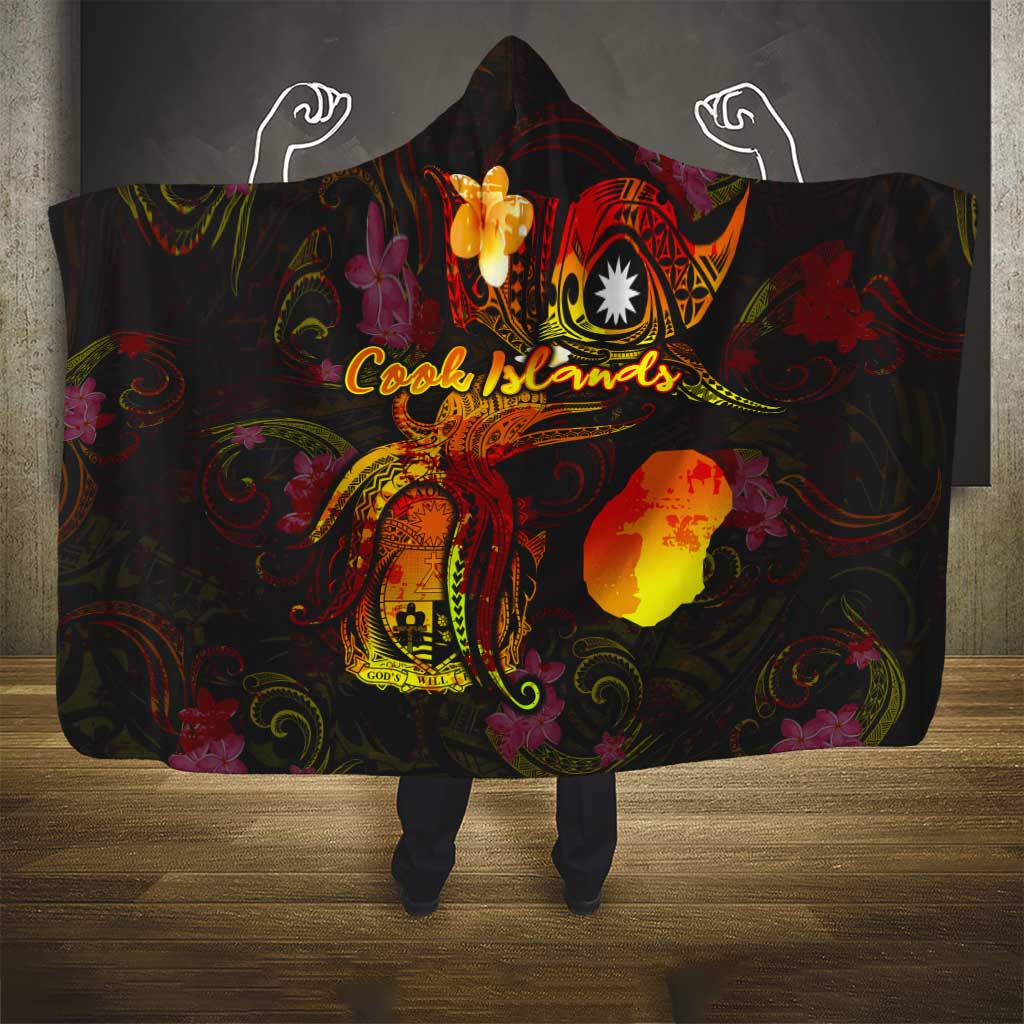 Nauru Hooded Blanket Octopus Plumeria Polynesian Tattoo