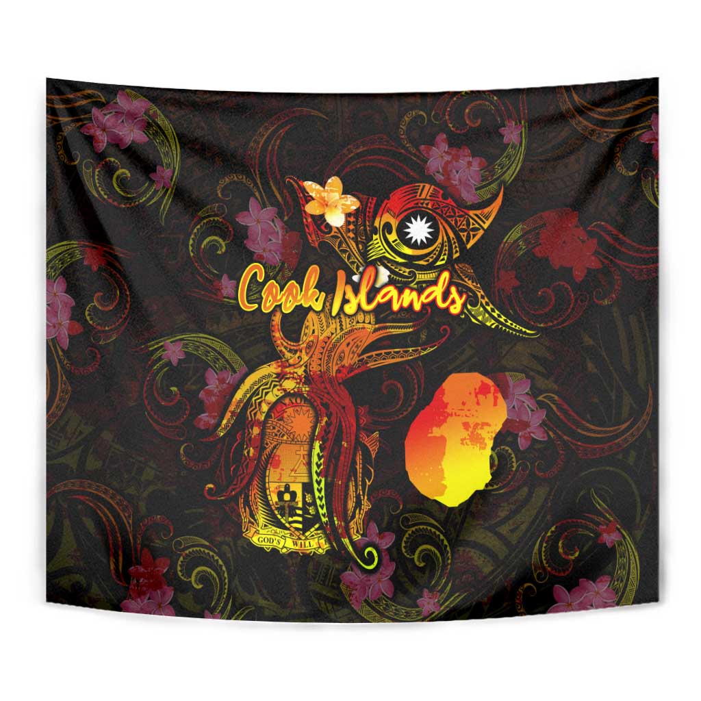 Nauru Tapestry Octopus Plumeria Polynesian Tattoo