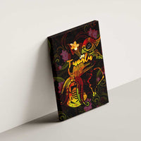 Tuvalu Canvas Wall Art Octopus Plumeria Polynesian Tattoo