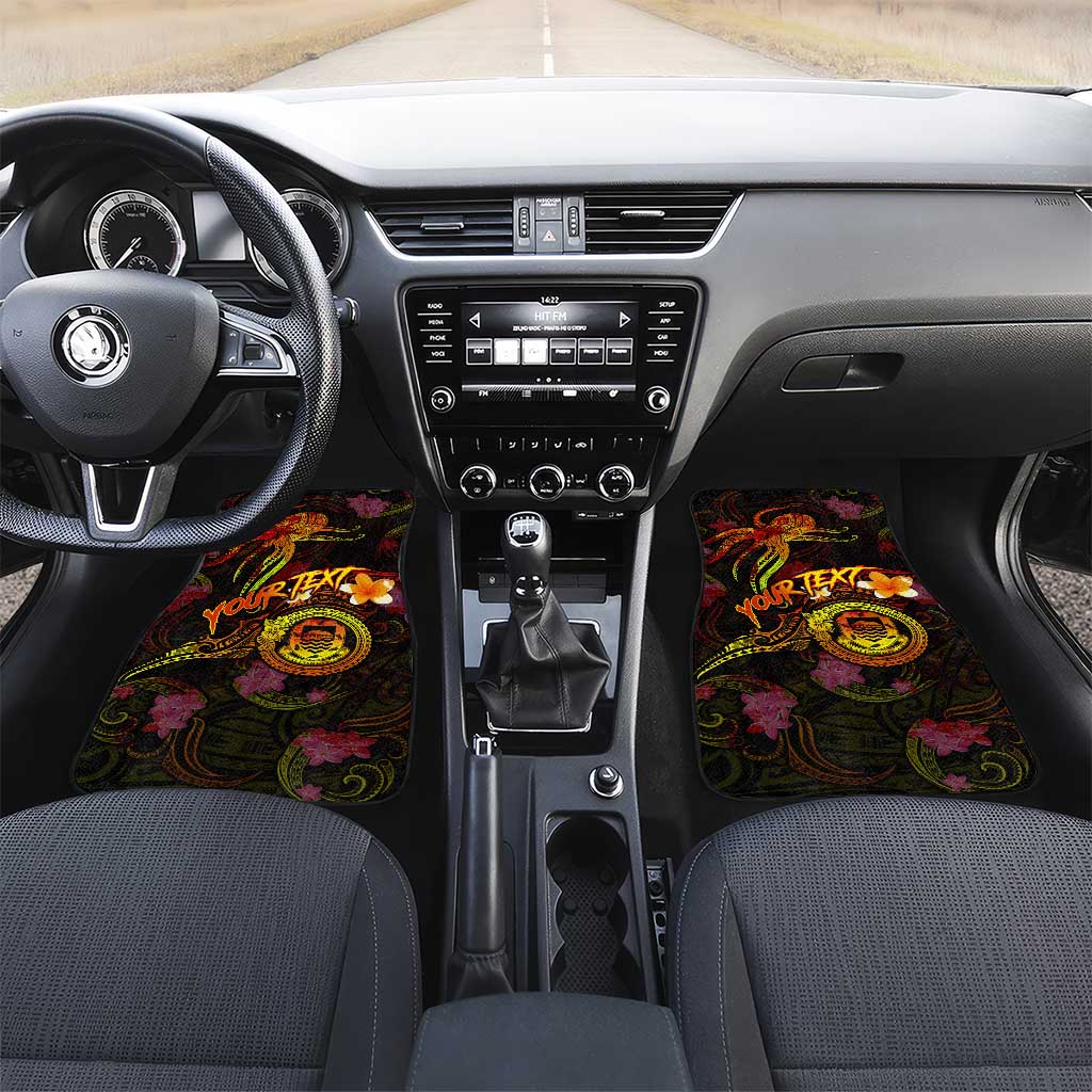 Tuvalu Car Mats Octopus Plumeria Polynesian Tattoo